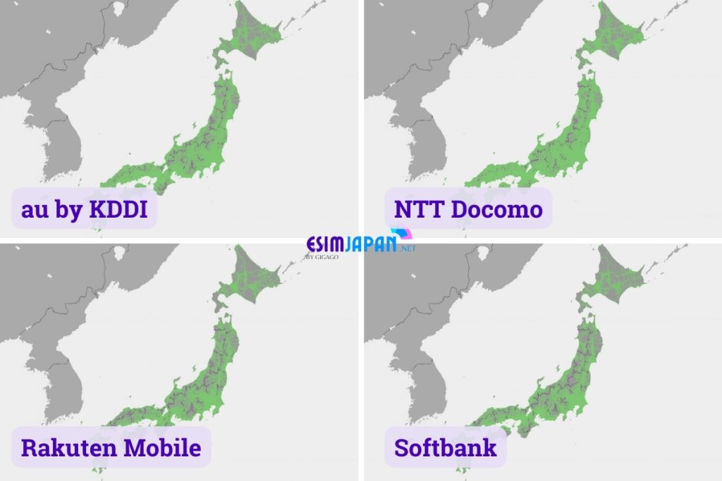 Japan Mobile Operators Coverage