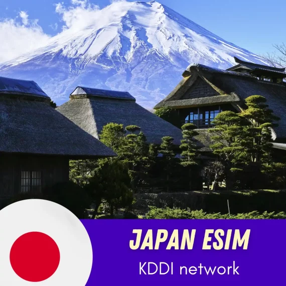 KDDI eSIM - best network in Japan